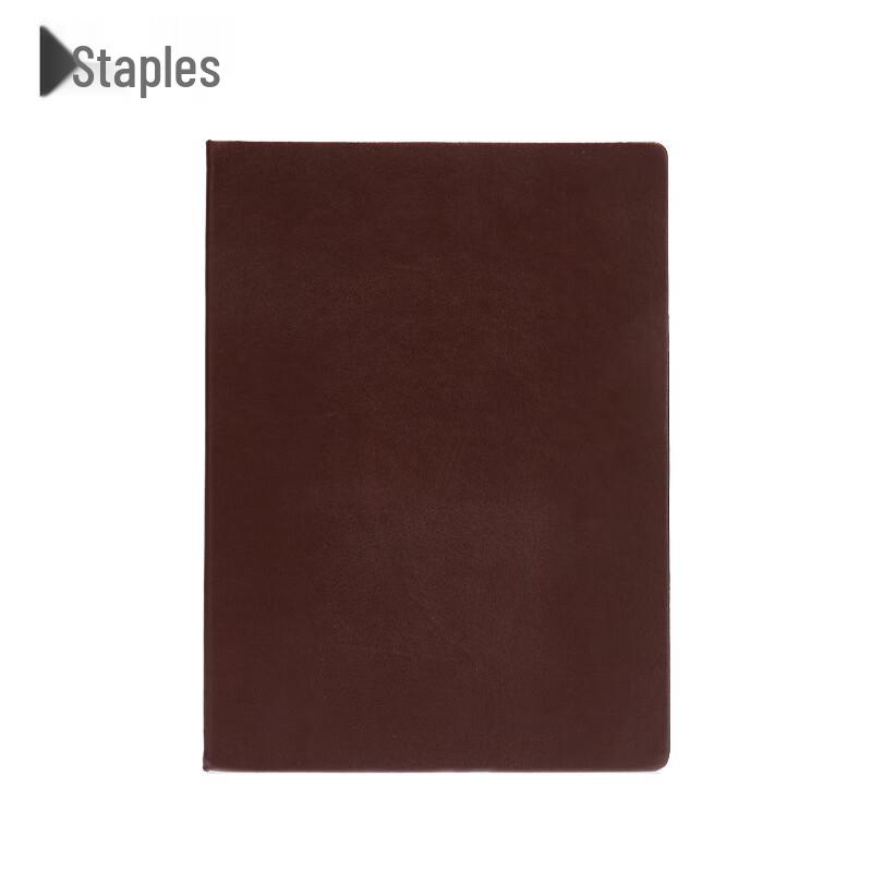 Staples Faux Leather Notebook