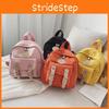 Stylish And Waterproof Nylon Backpack For Girls With Trendy Color Block Design