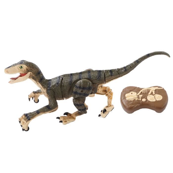 Dinosaure télécommandé - Cuque - Velociraptor - 18,1 pouces - Rechargeable - ABS sans danger pour les enfants