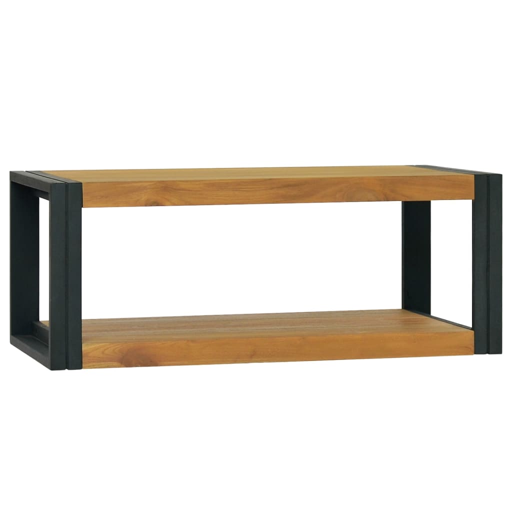 Wall Mounted Bathroom Cabinet 90 x 45 x 35 cm Solid Teak Wood