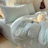 Korean Style Polka Dot Cotton Bedding Set - Student Dormitory A-Class, Skin-Friendly, 3-Piece
