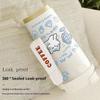 520ml Cute Cartoon Cat Insulated Cup High Appearance Stainless Steel Straw Cup Cold And  Insulation Double Drinking Cup