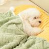 Solid Color Cat Sleeping Mat Thickened Fleece Blanket Comfortable Cat Nest Mat  Winter