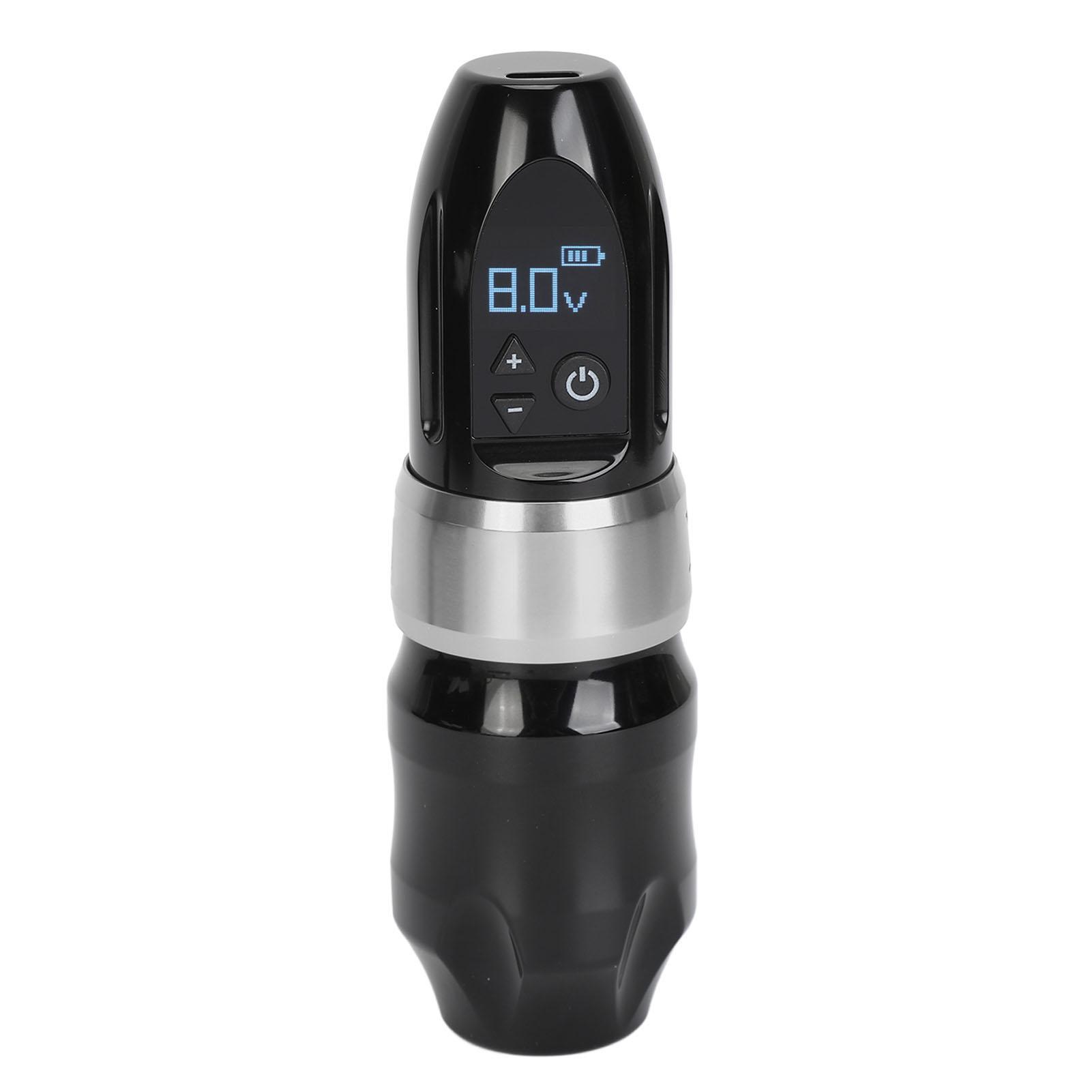 

2400 мАч роторная беспроводная тату-машинка комплект 4 мм штрих лайнер шейдер быстрая зарядка без сердечника мотор серебряный