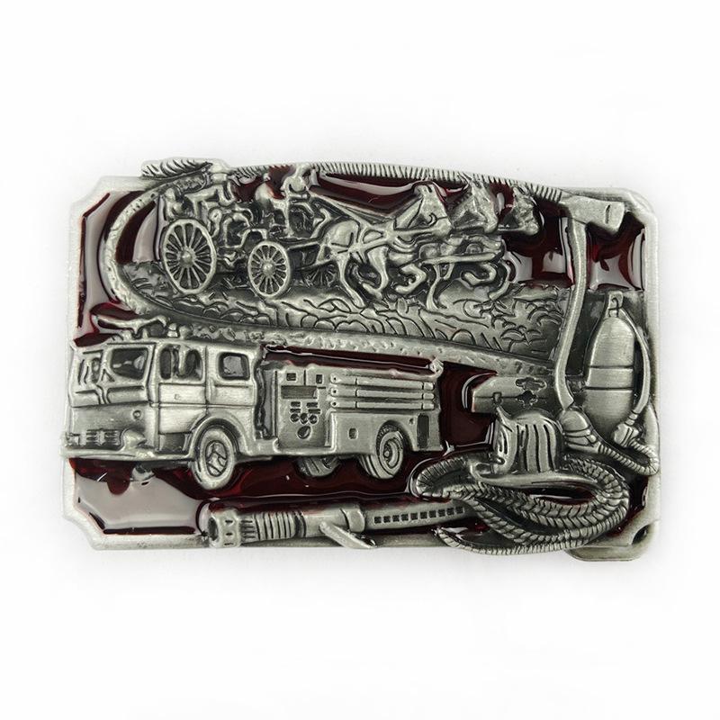 Trendy Fire Department Alloy Belt Buckle