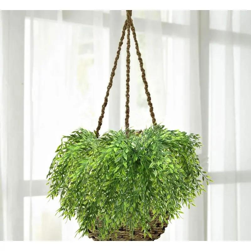 1 Stück Simulierte Weide Weidenblatt Innendekoration Wandbehang, Kunstblumen Dekoration, Simulierte Grünpflanzen, Grüne Ranke