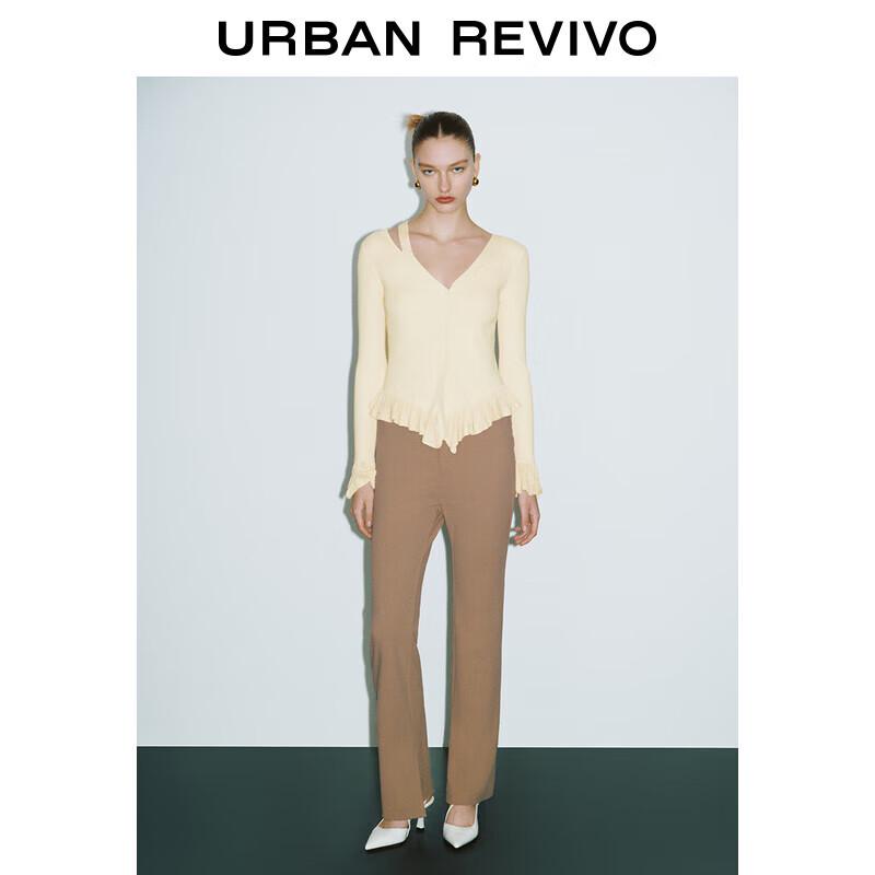 

Женские расклешенные брюки с разрезом по низу XS