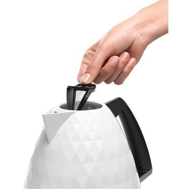 Электрический чайник De'Longhi Brillante KBJ 2001.W белый