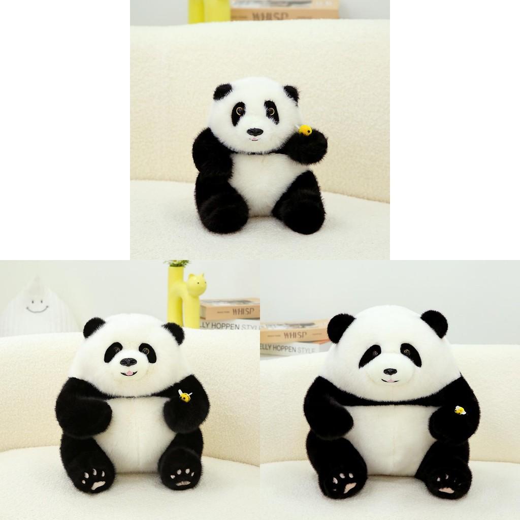 Plush Toy Panda Bee Themed Giant Panda Doll Stuffed Animal Gift Cushion And