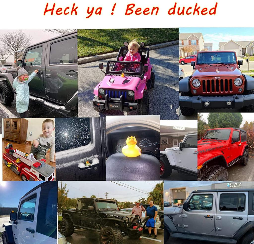 2040 Paperella di Gomma Per Jeeps Anatra per Auto Giocattolo da Bagno Assortimento Ingrosso Anatra Galleggiante Per Bambini Accessori per Baby Shower Gadget per Feste