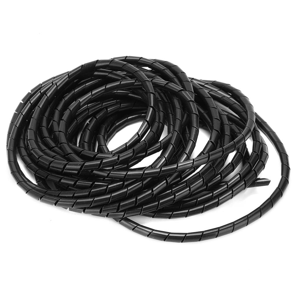 Buy Spiral Wire Wrap Cord Flexible Cable Organizer Management Black 8mm