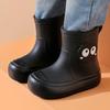 Non-Slip Cartoon Coal Ball Rain Boots: Cute, Waterproof Outdoor Shoes for Children, Women, and Men.
