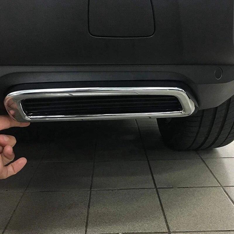 Copertura Tubo Terminale Marmitta Scarico Posteriore Auto Adesivi Copertura Tubo di Scarico Per Peugeot 3008 4008 5008 Allure 2017-22 Accessori Auto