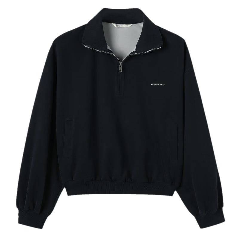 

TonLion Women s Half-Zip Lapel Sweatshirt S