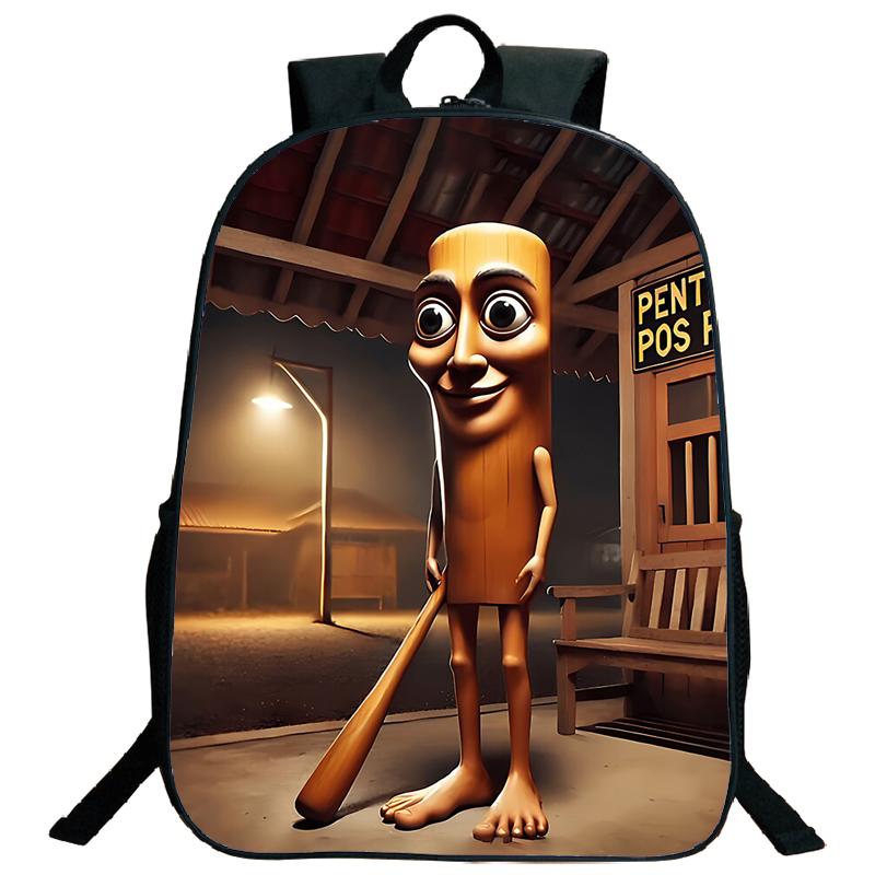 Tung Tung Tung Sahur Rucksack Italienischer Brainrot Cartoon Kinder Jungen Mädchen Studenten Schulrucksack Tralalero Tralala Teenager Umhängetasche