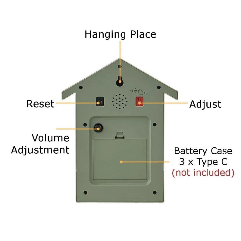 1PC Modern Bird Cuckoo Quartz Wall Clock Home Living Room Horologe Clocks Timer Office Home Decoration Gifts Hanging Watch
