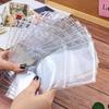 Mogoostry 12pcs A6 Binder Pockets for Budgeting Double-Sided 3 Pocket Clear Page Sleeves Side Loading PVC Sheet Protector