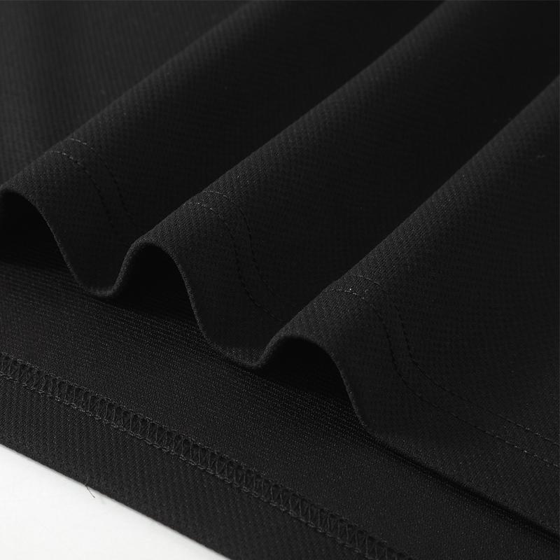 Grande Taille 4XL-11XL T-shirt Noir Oversize Tendance pour Hommes Tops d'Été T-shirt Décontracté à Manches Courtes Vêtements d'Été