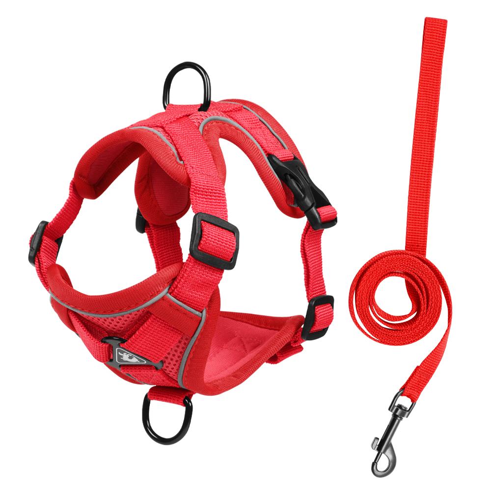 No Pull Dog Harness Adjustable Reflective Soft Mesh Pet Vest Front Clip Walking Harness for Small Medium Dogs