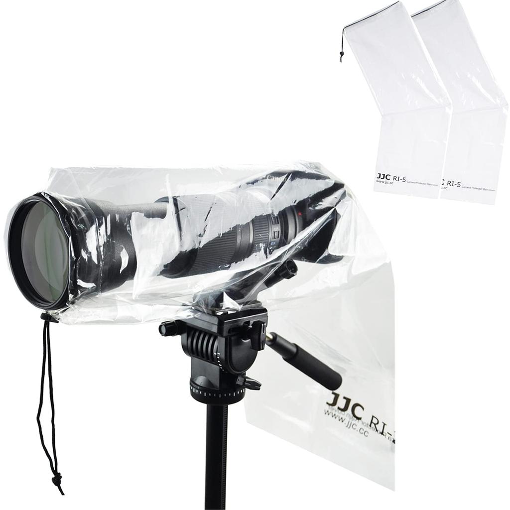 JJC Camera Camera Rain Cover for Lenses up to 45cm Compatible with Canon EOS Kiss M2 X10i X9i X8i X7i SX60 Nikon COOLPIX Sony and Perfect for and