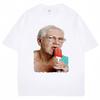 Funny Grandma Licking Red Popsicle Meme T Shirt Cute Granny Ice Cream Humor T Shirts Casual Cotton Oversized Unisex Women Tshirts