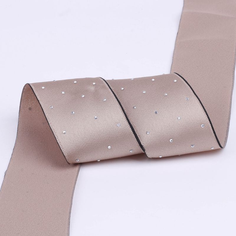 Korean Version of the Trend Flash Diamond Solid Color High Quality Ribbon butterfly Clip Diy Hat Accessories Raw Material Ribbon