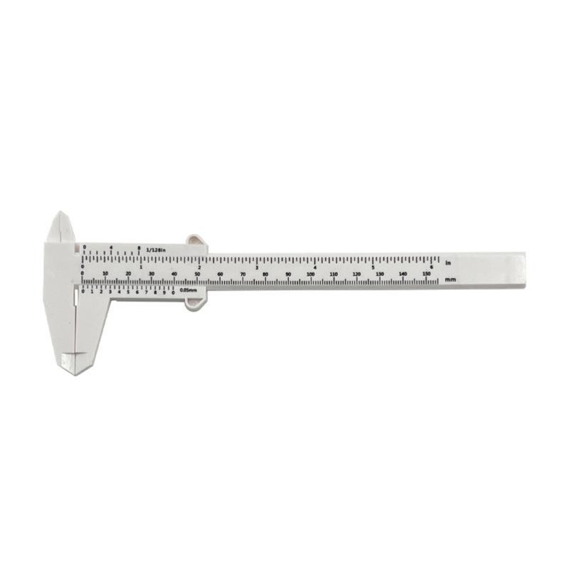652F 150mm 6inch Double Scale Vernier Caliper Plastic Construction For School Projects And Engineering Applications