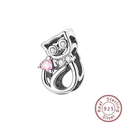 Genuine Copper Line Cat String Pendant Piece Decorative Charms Bead Elements Jewellery Suitable For Authentic Pan Bracelet Style For Women Present