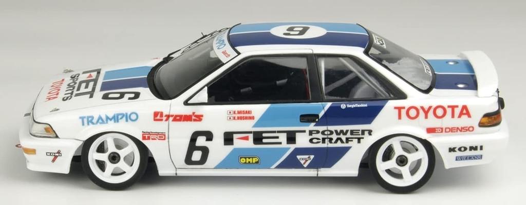 PLATZ/NuNu 1/24 Racing Series Toyota Corolla Levin AE92 1989 JTC SUGO Plastic Model Kit PN24039 (Car)