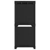 Cube Shelf with 5 Compartments Black 103 x 30 x 72.5 cm Fabric