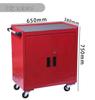 Three-Layer Tool Cart with Wheels & Pegboard - Universal Casters for Auto Repair