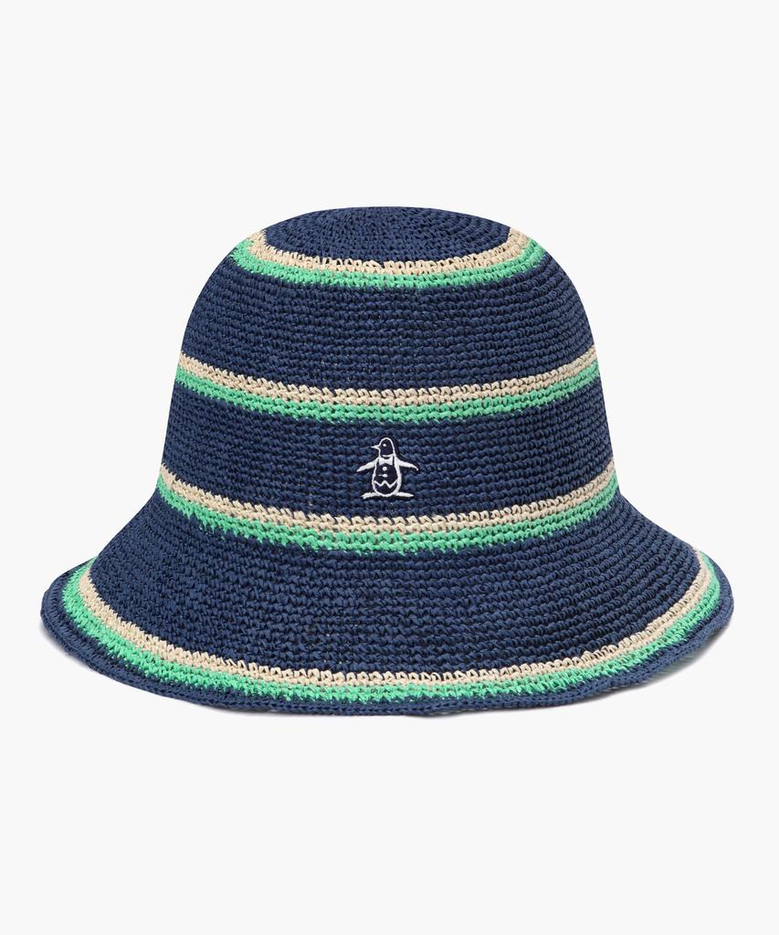 Meonsingweeo Women'S Raffia Bucket Hat Dark Navy Mr222Lcp51