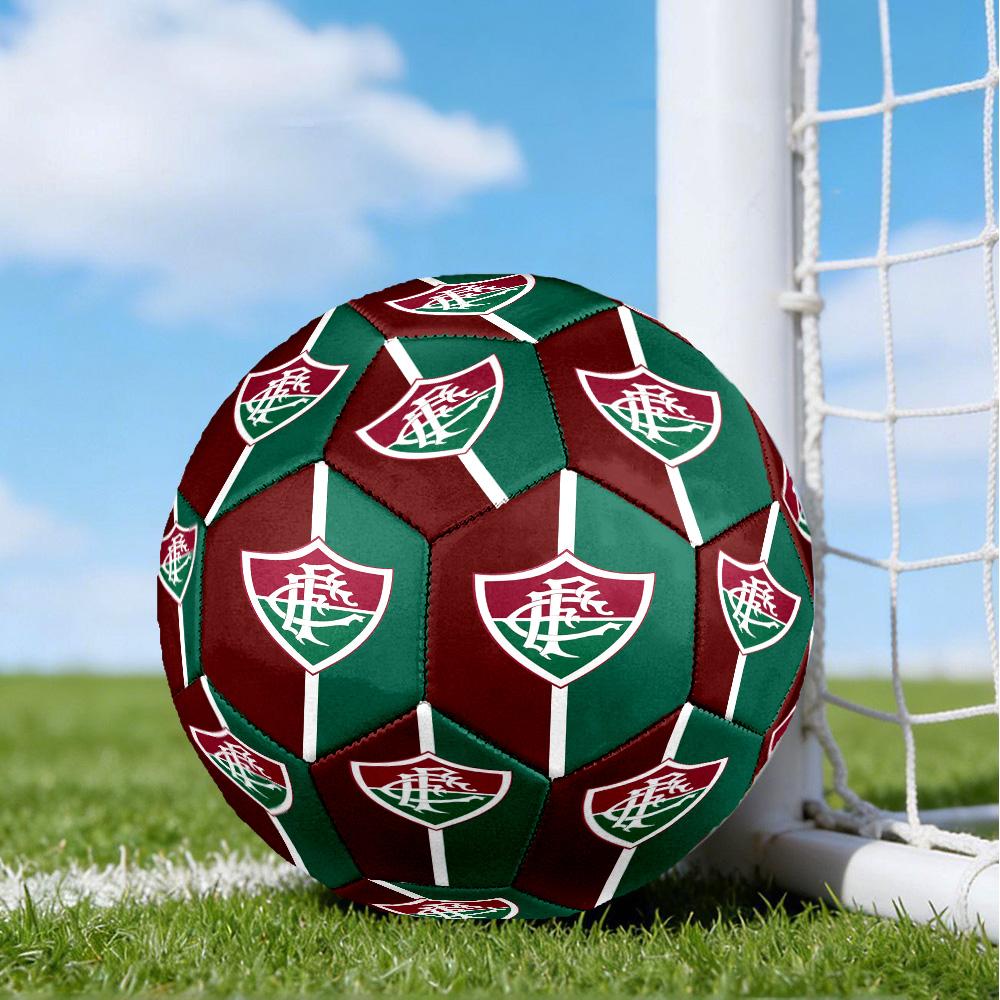 Flumi-nense Football Crest Printed Size 5 Soccer Balls, High-Quality, Anti-Slip, Protective Football, A Unique Gift , Birthdays, Christmas Gifts