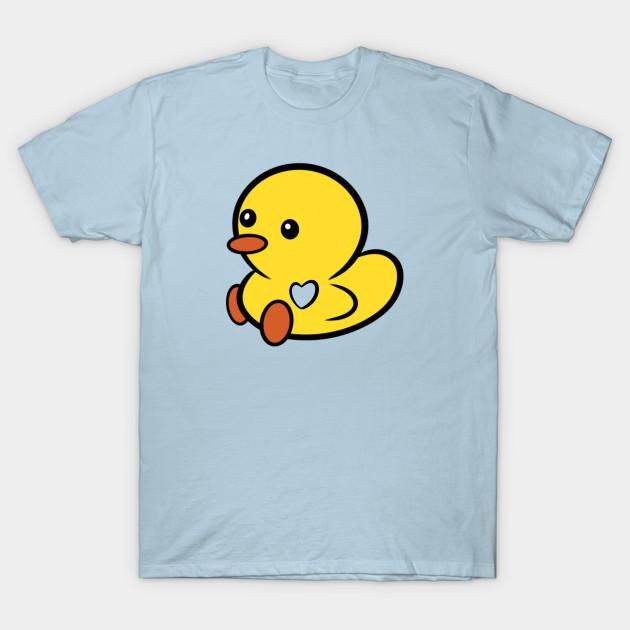 Men Black Print T-shirt Duck Had Heart Stolen... No-Cut Transfer Paper Print Cotton Tshirt L