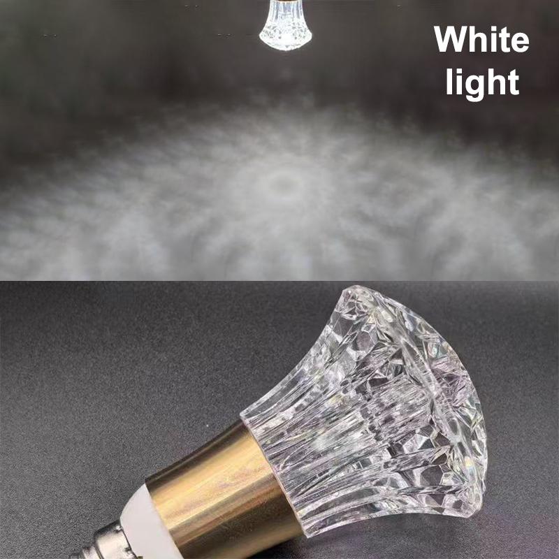 1Pcs E27 Holder Mini Pendant Light Acrylic Crystal Led Bulb Chandelier Fairy Lamp For Bedroom/Kitchen Decoration