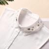 Versatile Organza Fake Collar Women'S Chiffon Fake Collar Season Sweater Decorative Collar Black And White Fake Shirt Collar