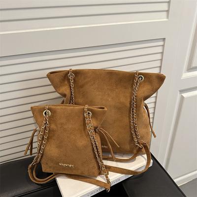 New Popular Women's Niche Messenger Bag Versatile Matte Suede Small Bag Commuter Tote Bag