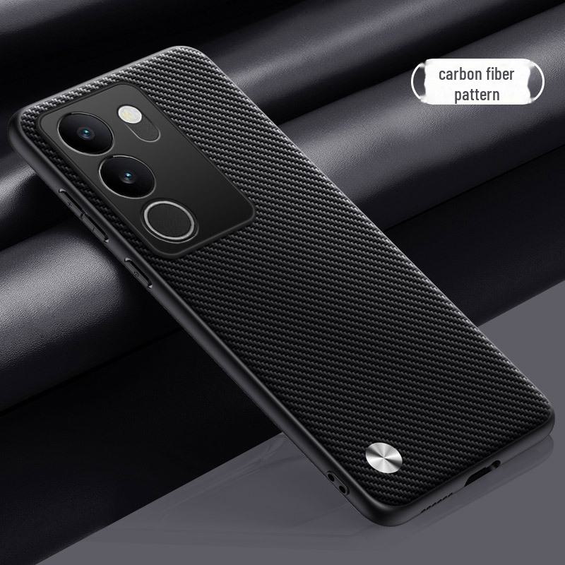 New Protective Cover for Vivos17Pro, S16e, S15, and S12 with Kevlar Anti-fall Feature In Official Plain Leather Design.