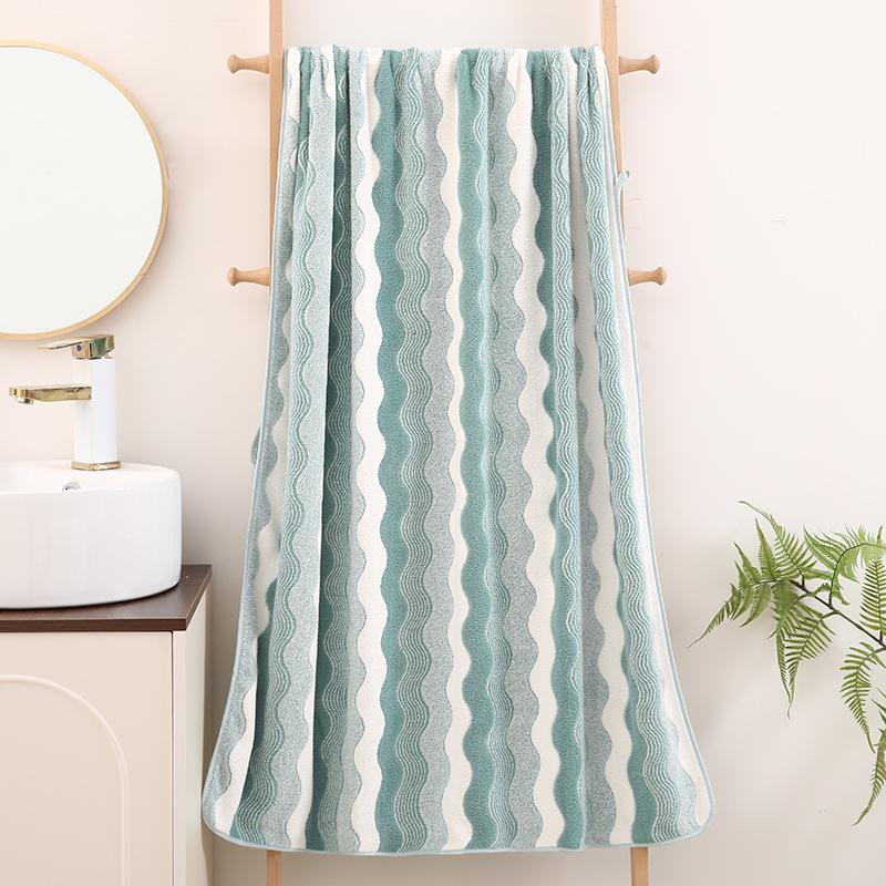 Quick-Dry Coral Fleece Bath Towel - Soft, Absorbent, Thickened for Home & Beach