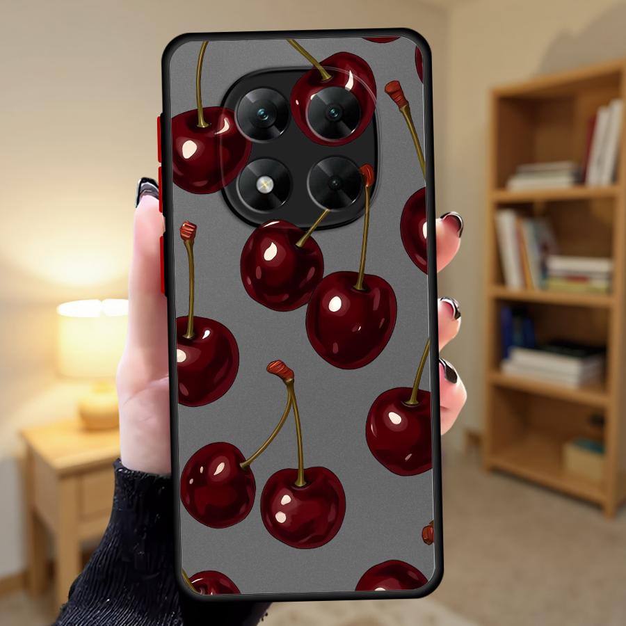 Case for Xiaomi Redmi Note 14 12 13 Pro Plus 10 9S 11 13C 14C A4 Funda Back Phone Cover Stylish Cherry Pattern