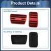 FUELHOOD 2 Stück Aluminiumlegierung Rot Fußachsen-Pedalabdeckung für Honda Step Wagon Step Wagon Spudder RP Serie