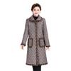 2025 Fashionable Mid-length Lapel Cotton Coat for Middle-aged & Elderly - Extra Thick & Warm for Comfort