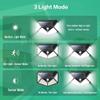 Upgraded 100LED Solar Powered Wall Lamp, PIR Motion Sensor Outdoor Security Light, IP65 Waterproof Solar Garden Light