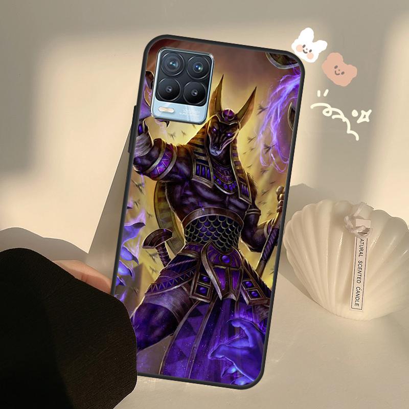 Egypt God Horus And Anubis For Realme 8 9 Pro Plus GT Neo 2 GT Master 9i 8i Phone Case For OnePlus 9 10 Pro 9R Nord2