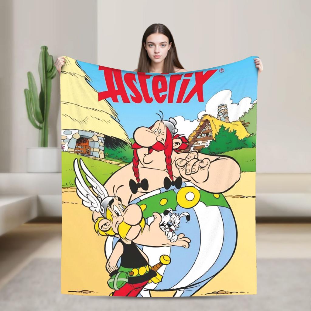 Asterix And Obelix Blanket Quality Super Soft Throw Blanket Winter Picnic Home Decor Fashion Bedspread