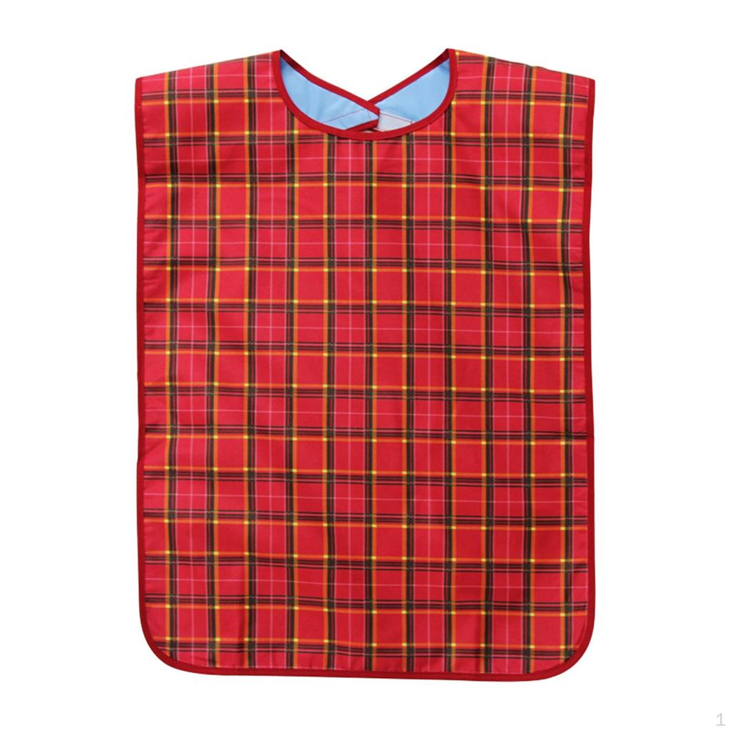 Erwachsenenlätzchen 75x45cm Bequem Fleckenabweisend Groß Ölfest Wasserdicht Kleidungsschutz für