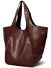 Retro European & American Soft Leather Large-Capacity Women's Tote Bag