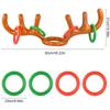Christmas Inflatable Reindeer Antler Hat Ring Toss Funny Family Game Kids Gift Toy Xmas Party Supplies  Christmas Home Decor