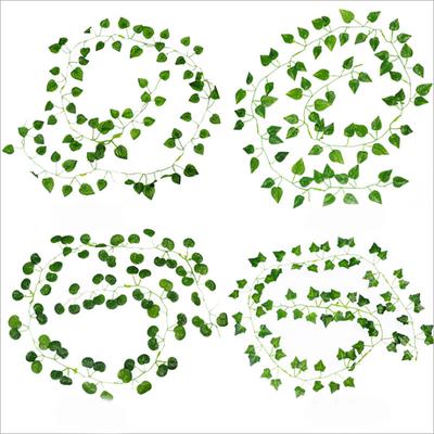 2 Meters Artificial Plant Green Leaf Vine Centerpiece Wedding Home Outdoor Garden Garland Arch Wall Diy Gift Festival Decoration