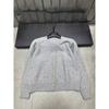 Miu25 Fall/Winter 3D Rhinestone Embroidered Knit Cardigan - Age-Reducing, Versatile, Round Neck, Single-Breasted Top